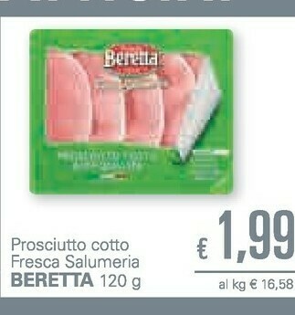 Unes Beretta Prosciutto Cotto Fresca Salumeria offerta