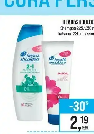 Caddy's Head & Shoulders Shampoo/ Balsamo 2 In 1 offerta