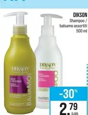 Caddy's Dikson Shampoo / Balsamo Assortiti 500 Ml offerta