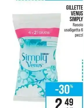 Caddy's Gillette Venus Simply Rasoio Usa&getta offerta