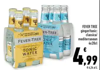 Conad FEVER TREE 4x20cl offerta