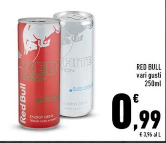 Conad RED BULL vari gusti 250ml offerta