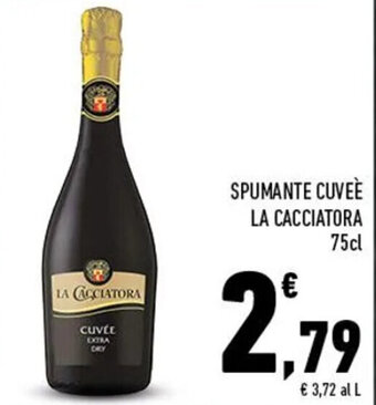Conad SPUMANTE CUVEÈ LA CACCIATORA 75cl offerta