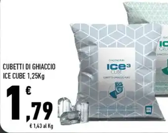 Conad CUBETTI DI GHIACCIO ICE CUBE 1,25Kg offerta