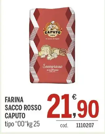 FARINA SACCO ROSSO CAPUTO tipo "00"kg 25