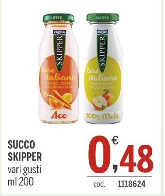 SUCCO SKIPPER vari gusti ml 200