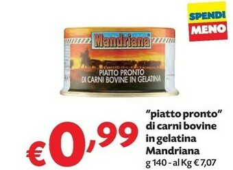 Pam Mandriana Carne in scatola offerta