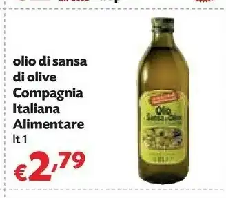 Pam Compagnia Italiana Alimentare Olio Di Sansa Di Olive offerta