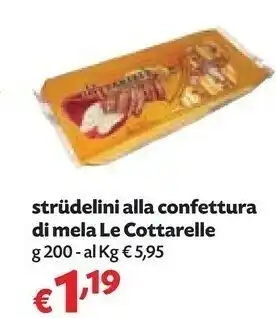 Pam Le cottarelle Strudelini Alla Confettura Di Mela offerta