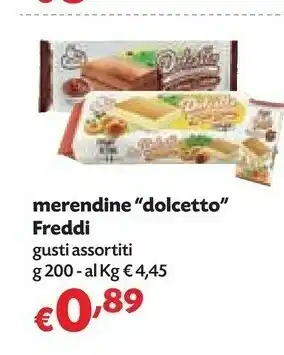 Freddi Merendine Dolcetto