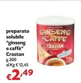 Pam Crastan - Preparato Solubile Per Ginseng & Caffè Da Zuccherare 200 G(ml) offerta