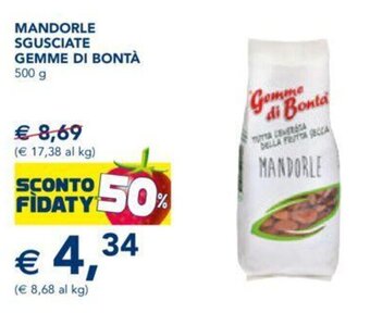 Esselunga MANDORLE SGUSCIATE GEMME DI BONTÀ 500 g offerta