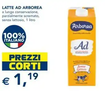 Esselunga LATTE AD ARBOREA a lunga conservazione, parzialmente scremato, senza lattosio, 1 litro offerta