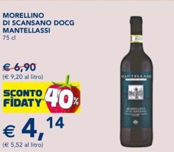 Esselunga MORELLINO DI SCANSANO DOCG MANTELLASSI 75 cl offerta