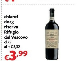 Pam Rifugio Del Vescovo Chianti DOCG Riserva offerta