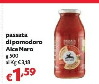 Alce Nero - Passata di Pomodoro Biologica 500 g(ml)