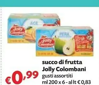 Pam Jolly Colombani - Mela Succo e Polpa 600 g(ml) offerta