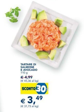 Esselunga TARTARE DI SALMONE E AVOCADO 110 g offerta