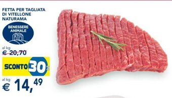 Esselunga FETTA PER TAGLIATA DI VITELLONE NATURAMA offerta