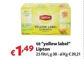 Pam Lipton - Yellow Label Tea offerta