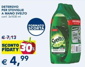 Esselunga DETERSIVO PER STOVIGLIE A MANO SVELTO conf. 3x1030 ml offerta