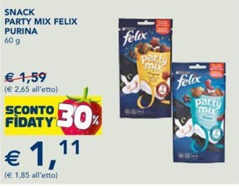 SNACK PARTY MIX FELIX PURINA 60 g