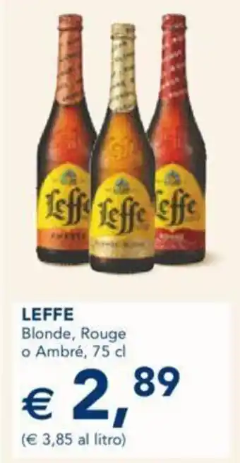 Esselunga LEFFE Blonde, Rouge o Ambré, 75 cl offerta