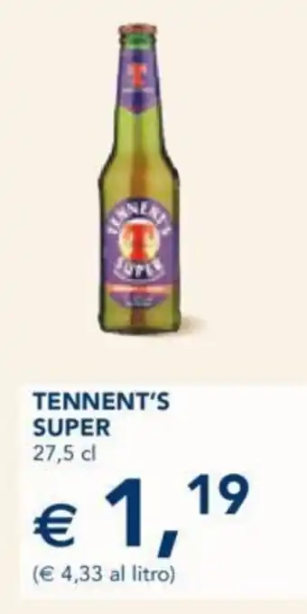 Esselunga TENNENT'S SUPER 27,5 cl offerta