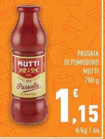 Conad City PASSATA DI POMODORO MUTTI 700 g offerta