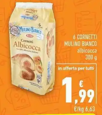 6 CORNETTI MULINO BIANCO albicocca 300 g