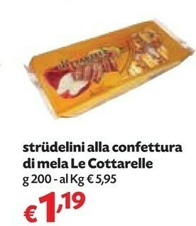 Pam Le cottarelle Strudelini Alla Confettura Di Mela offerta