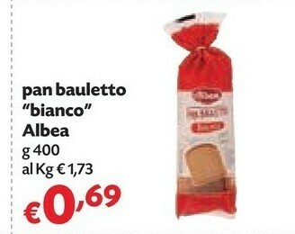Pam Albea Pan Bauletto Bianco offerta