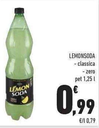 Conad City LEMONSODA - classica - zero pet 1,25 l offerta