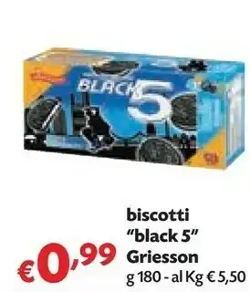 Pam Griesson Biscotti Black 5 offerta