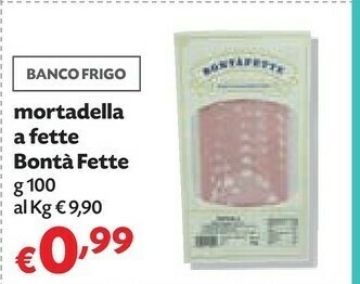 Pam Bonta Fette Mortadella A Fette offerta