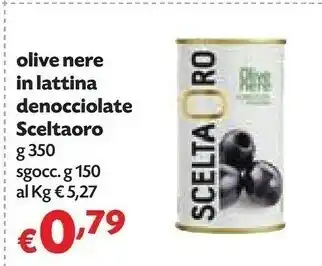 Pam Sceltaoro Olive Nere In Lattina Denocciolate offerta