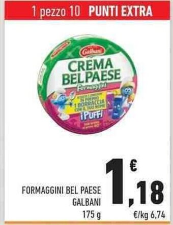 Conad City FORMAGGINI BEL PAESE GALBANI 175 g offerta