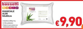 Conad City bassetti mania GUANCIALE ALOE 50x80cm offerta