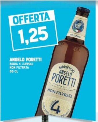 Gran Risparmio ANGELO PORETTI BIRRA 4 LUPPOLI NON FILTRATA 66 CL offerta