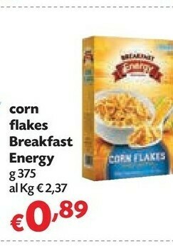 Pam Breakfast Energy Cereals - Bran Flakes 375 G(ml) offerta