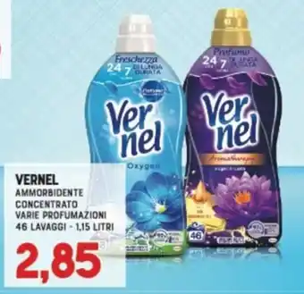 Gran Risparmio VERNEL AMMORBIDENTE CONCENTRATO VARIE PROFUMAZIONI 46 LAVAGGI - 1,15 LITRI offerta