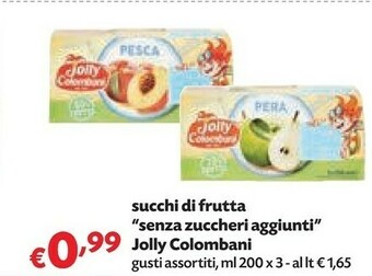 Pam Jolly colombani Succhi Di Frutta Senza Zuccheri Aggiunti offerta
