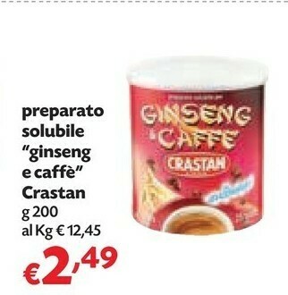 Pam Crastan - Preparato Solubile Per Ginseng & Caffè Da Zuccherare 200 G(ml) offerta