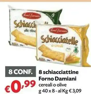 Pam Forno Damiani - Schiacciatelle Ai Cereali 320 G(ml) offerta