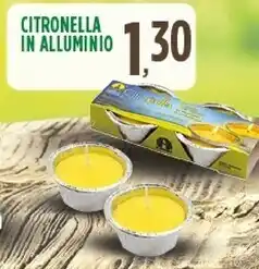 Famila Superstore Citronella in alluminio offerta