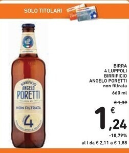 Spazio Conad Angelo poretti birra 4 luppoli offerta