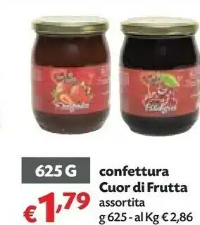 Panorama Cuor di frutta Confettura offerta