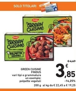 Spazio Conad Findus green cuisine offerta