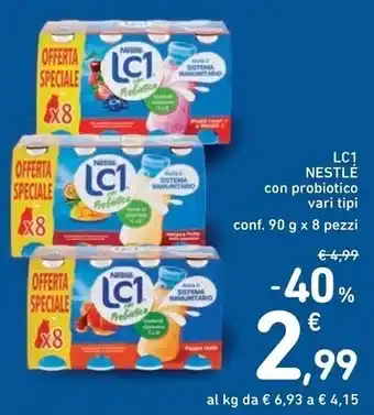 Spazio Conad Nestlè lc1 con probiotico offerta