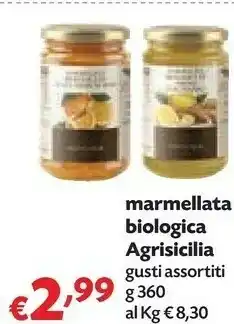 Panorama Agrisicilia - Marmellata Biologica di Limoni di Sicilia 360 g(ml) offerta